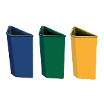 Product: Bottom Mount Trash Pull-Outs with Soft-Close - Recycle Center, Triple Plastic Bins