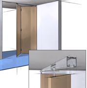 Product Image: Grant E Series Bi-Fold 25, One Way Door Hardware and Track Set