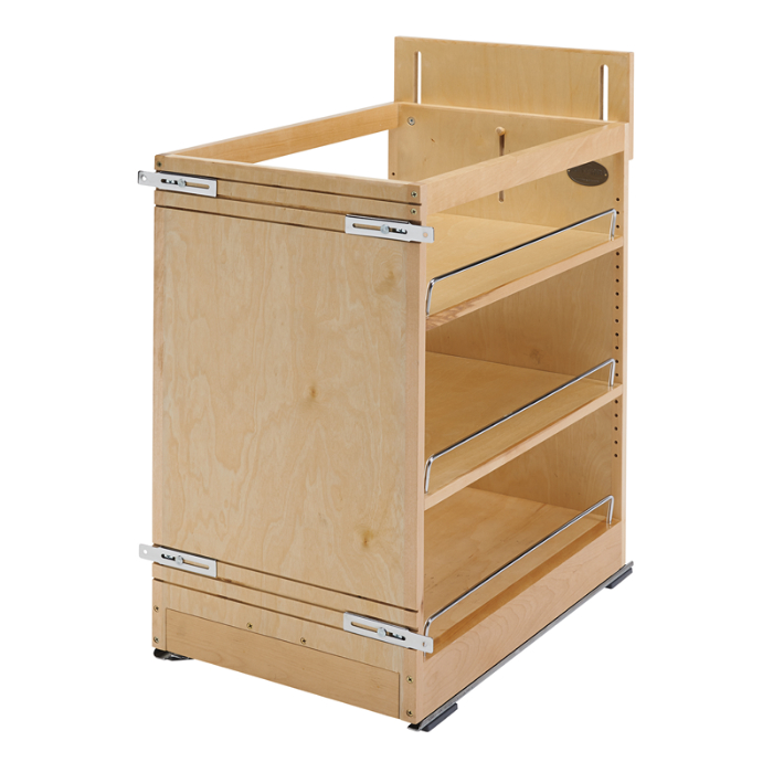 Rev-A-Shelf - 448-BCSCSD-5C - 5 in. Pull-Out Wood Base Cabinet Organizer with Soft-Close Slides and SERVO-DRIVE