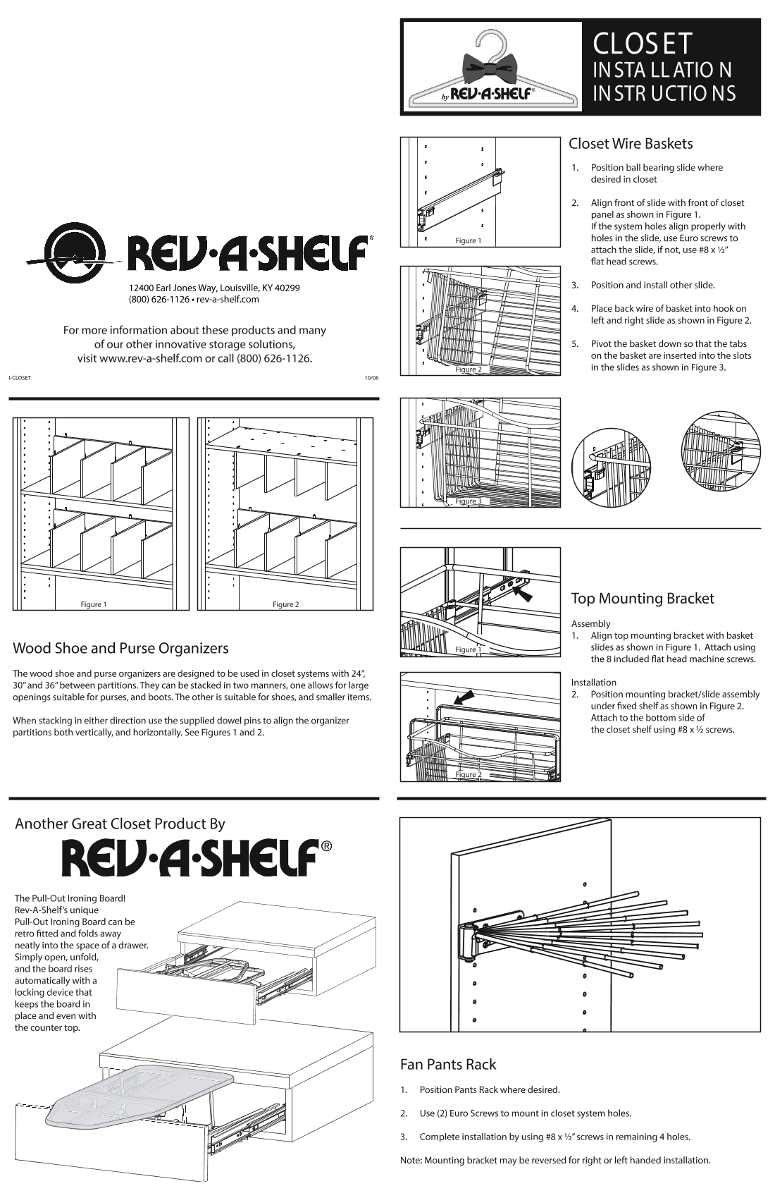 Rev-A-Shelf 23 Wire Shoe Rail Chrome Finish CSR-23CR-10