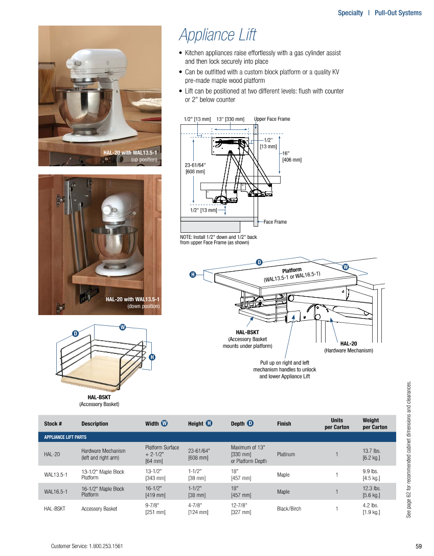 Hafele Appliance Lift 